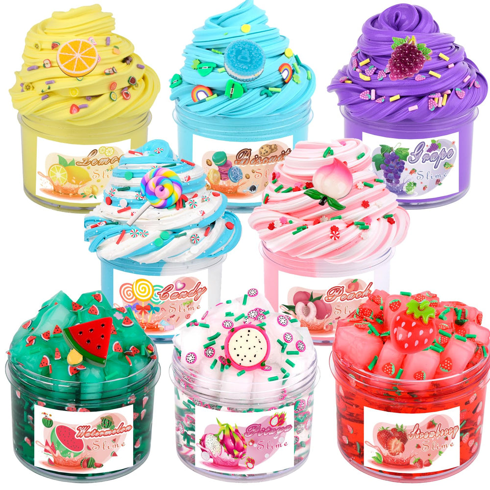 Fumeetplax 8-pack slime kit box, ready for gifting and family playtime.