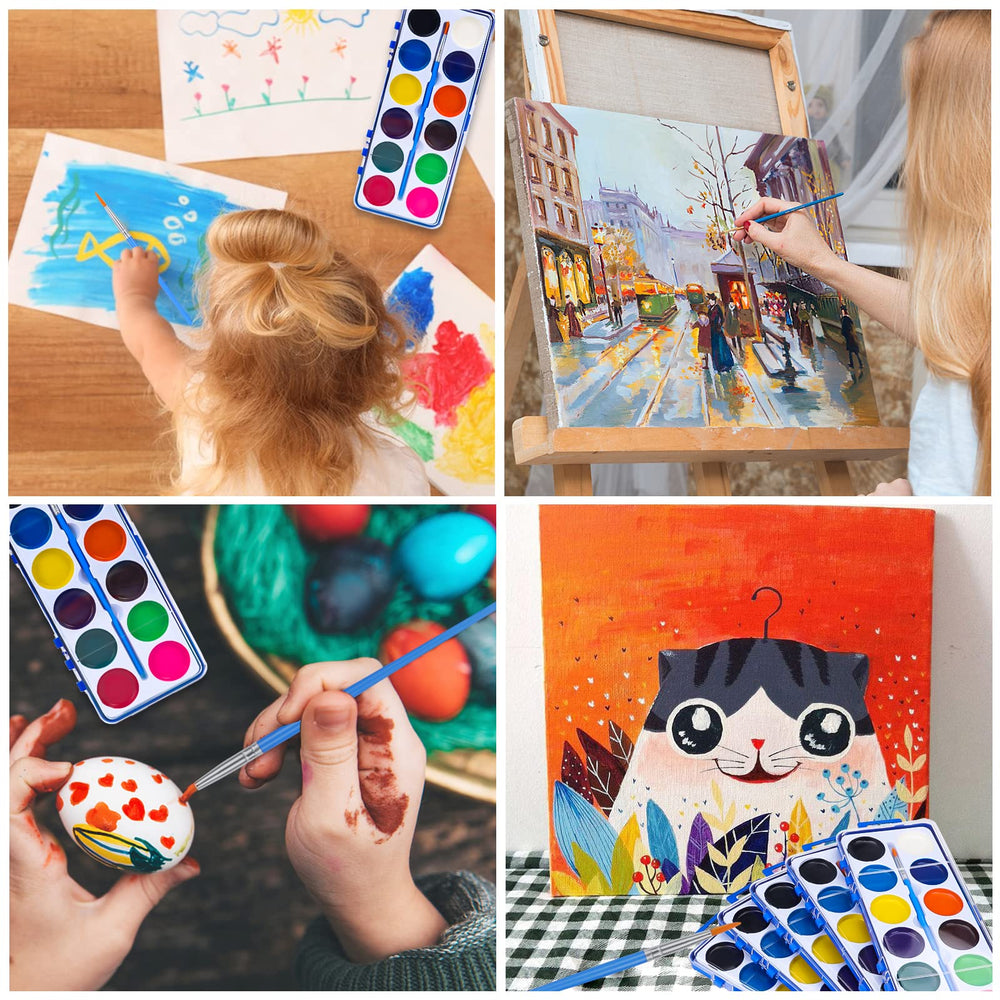FUMILE washable non-toxic paints ensure mess-friendly crafting and simple cleanup.