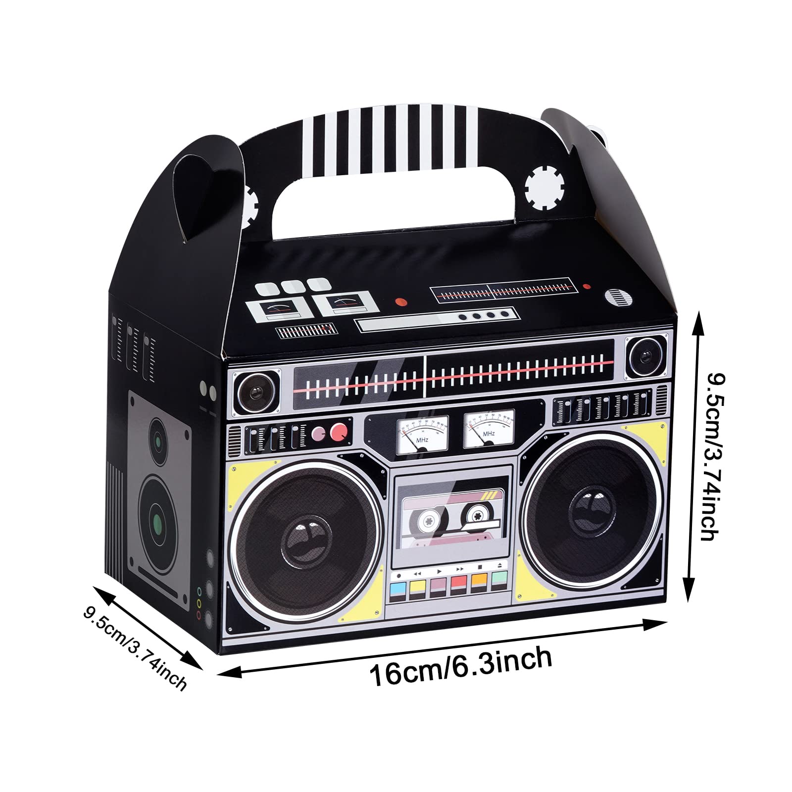 Fumwase retro boombox decor enhancing centerpieces at 80s events