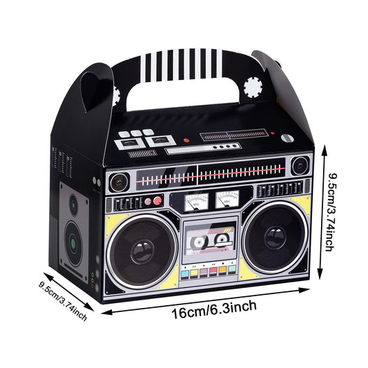 Fumwase retro boombox decor enhancing centerpieces at 80s events