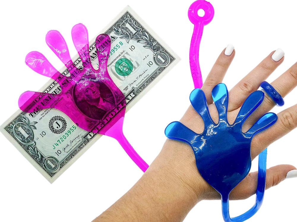 Fun A Ton giant sticky hand blue aids focus during classroom activities.