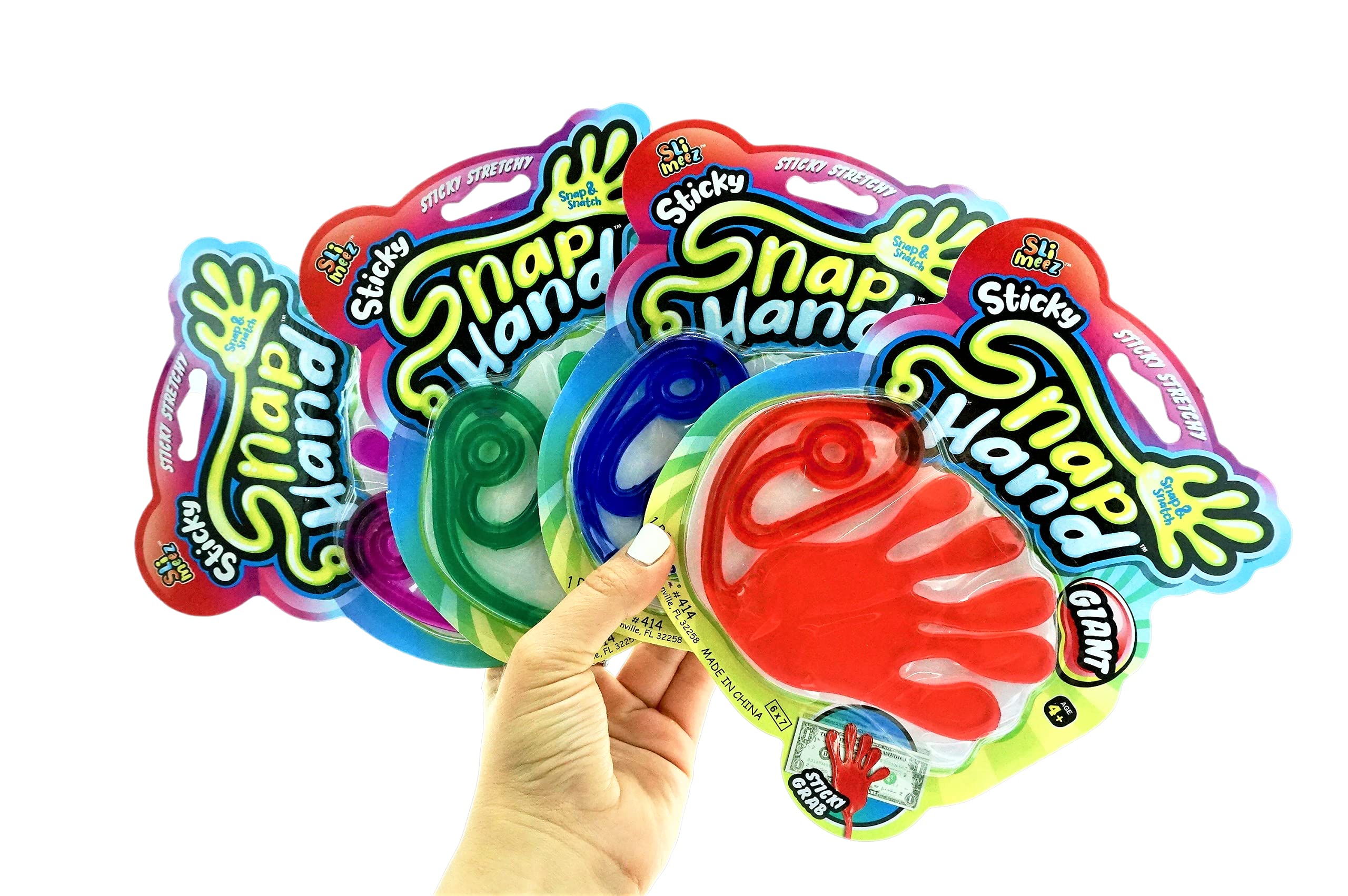 Fun A Ton giant sticky hand green enhances active play and fidget use.