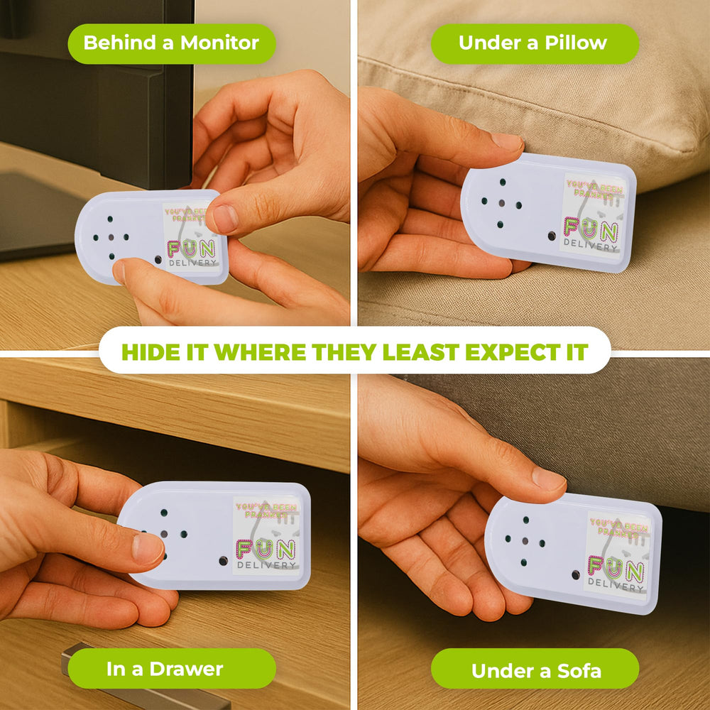 FUN delivery Compact gadget fits neatly on a desk, shelf, or behind furniture.