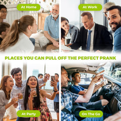 FUN delivery Party gag device adds harmless chaos to gatherings and events.