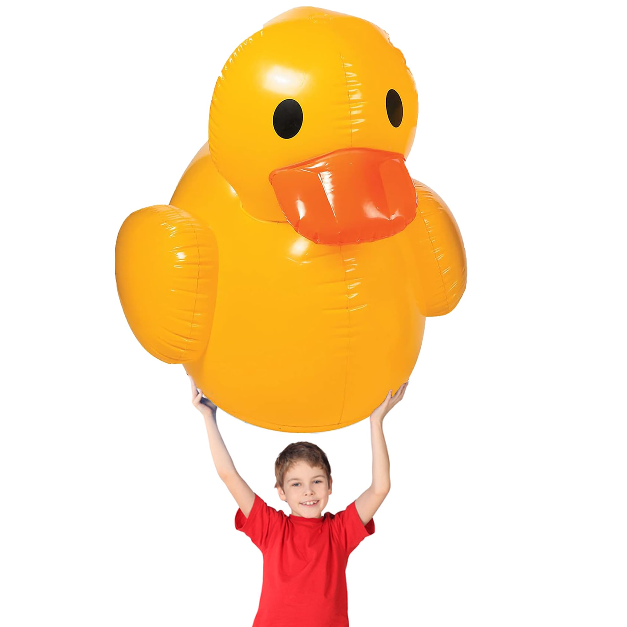 Fun Express giant inflatable rubber duck inflated to 42x48 inches for events and photos