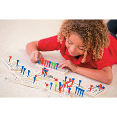 Fun Express travel-friendly wooden boards in use during road trip or camping downtime.