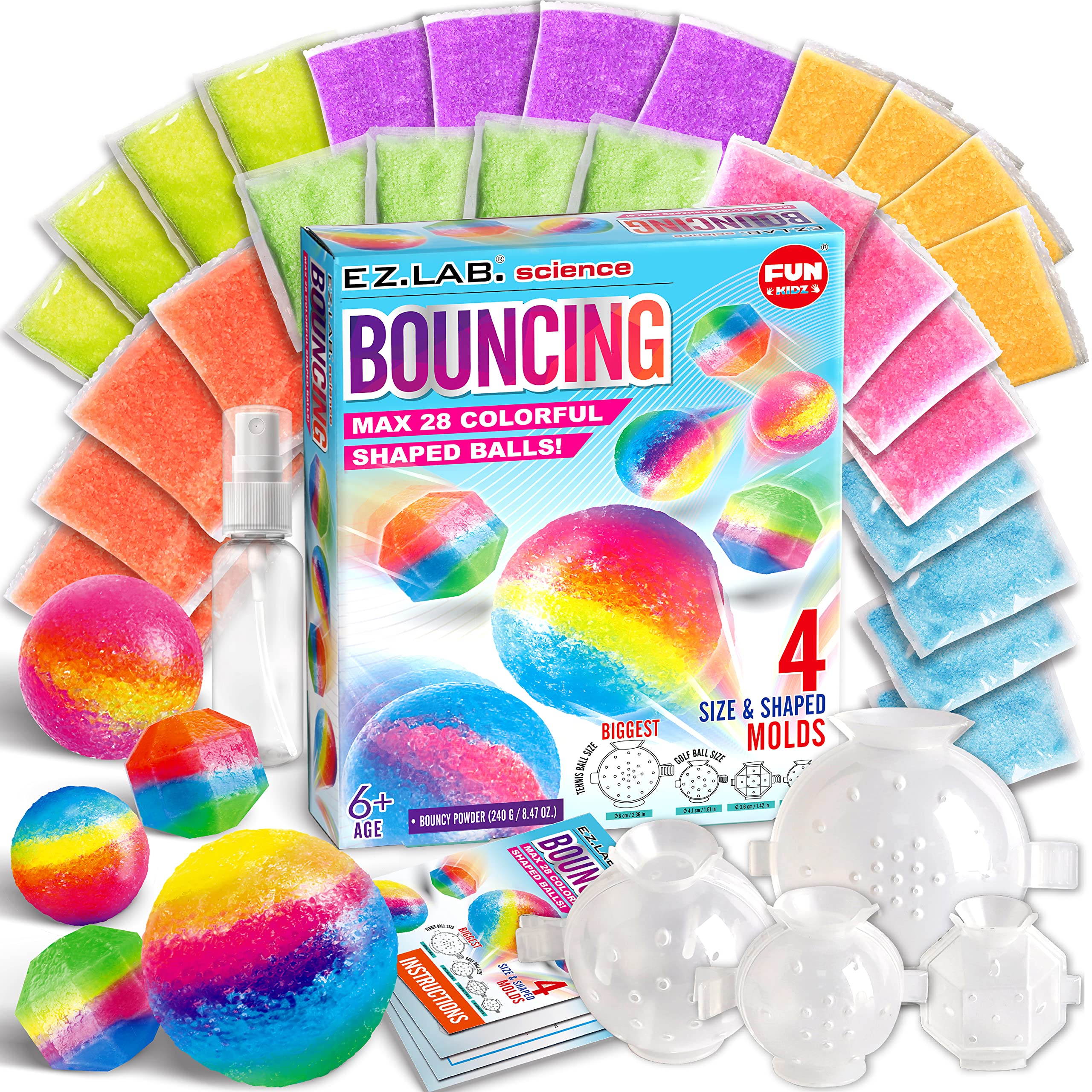 FUN KIDZ big bouncy ball kit setup for hands-on play and creativity