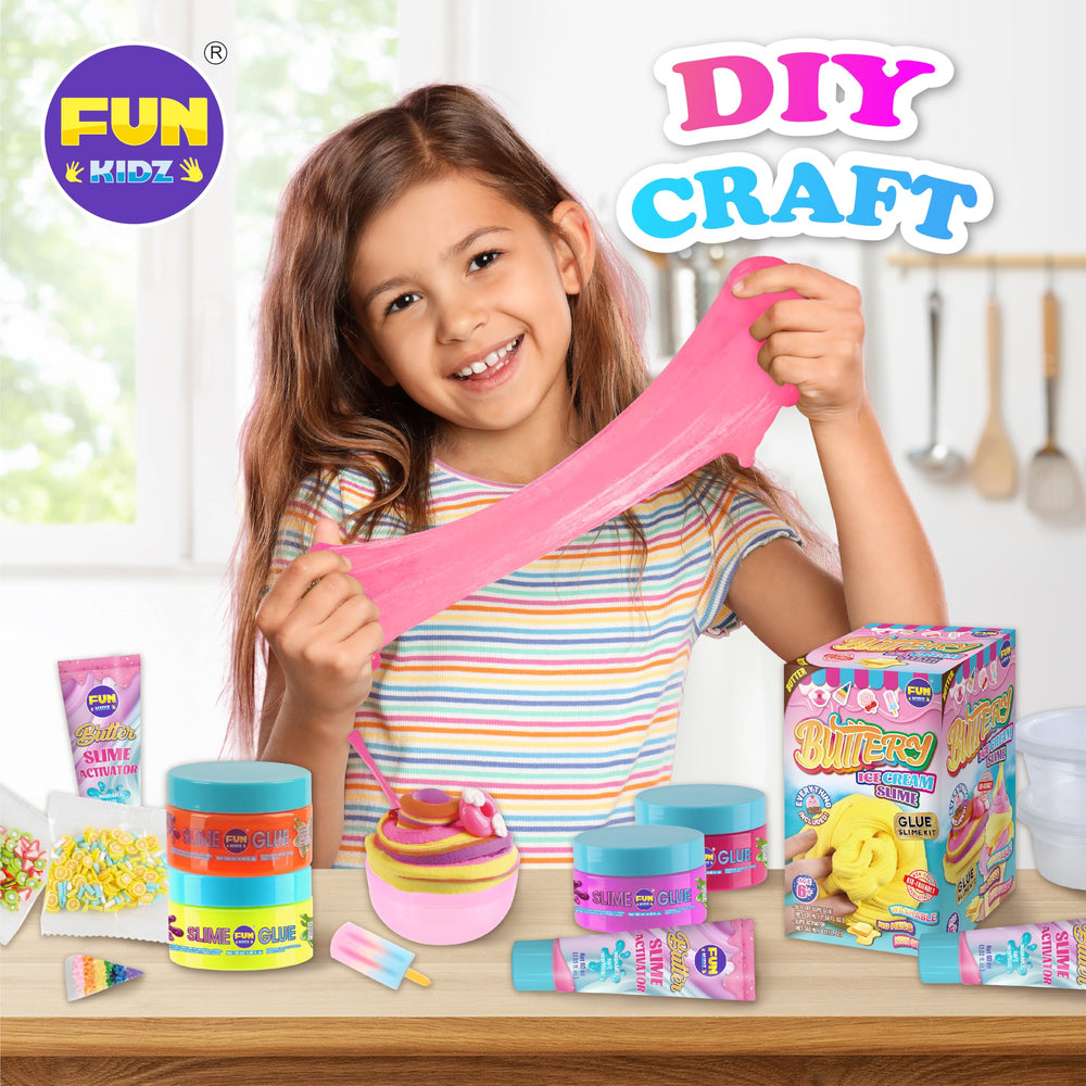FUN KIDZ butter slime activator tubes for smooth results
