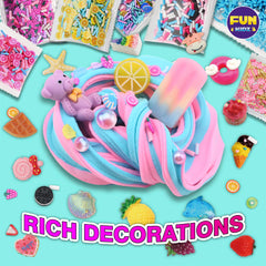 FunKidz cupcake butter slime pack demonstrating expandable volume for longer play