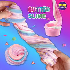 FunKidz two toned butter slime kit delivering satisfying squeeze and stretch moments