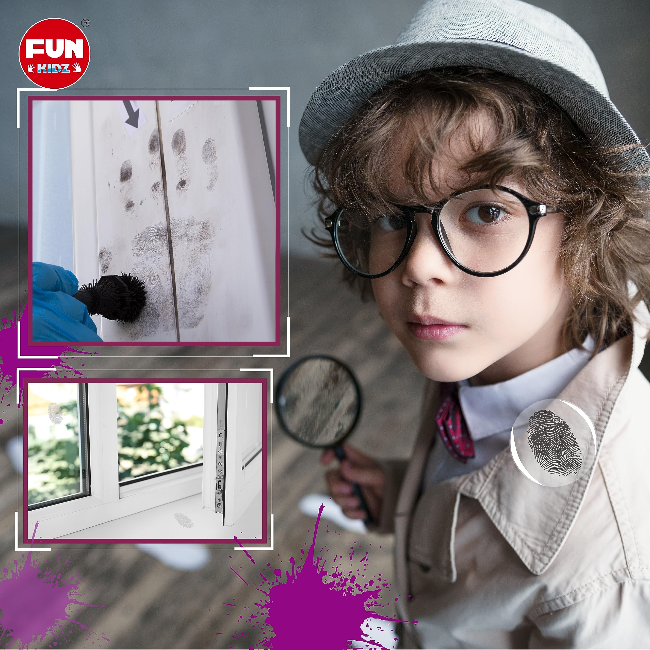 FUN KIDZ fingerprint collection cards document multiple impressions clearly