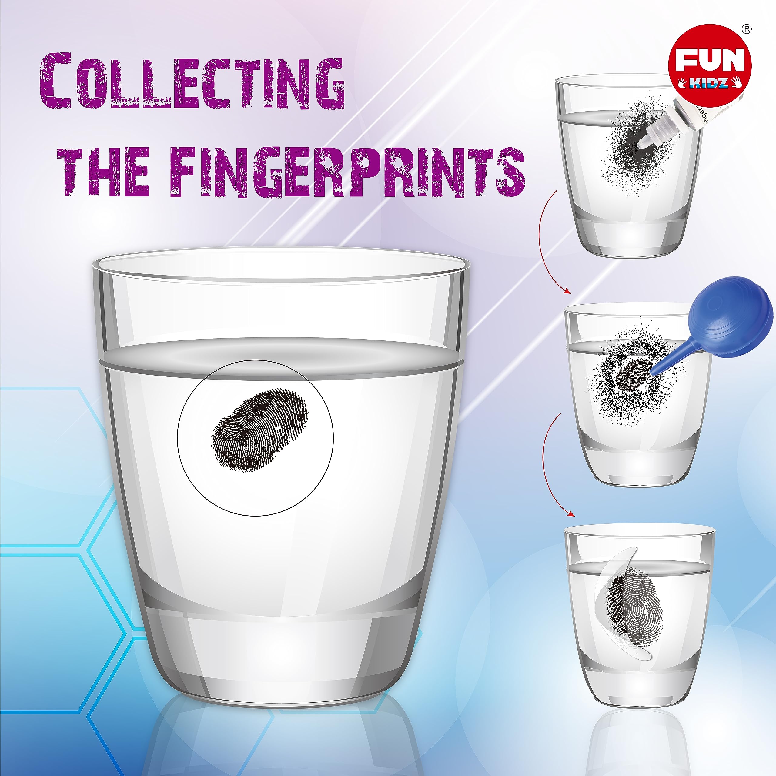 FUN KIDZ fingerprint file cards organize collected clues for review