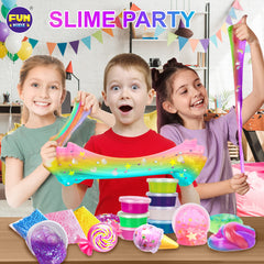 FUN KIDZ foam slime texture reveals fluffy, bouncy consistency.
