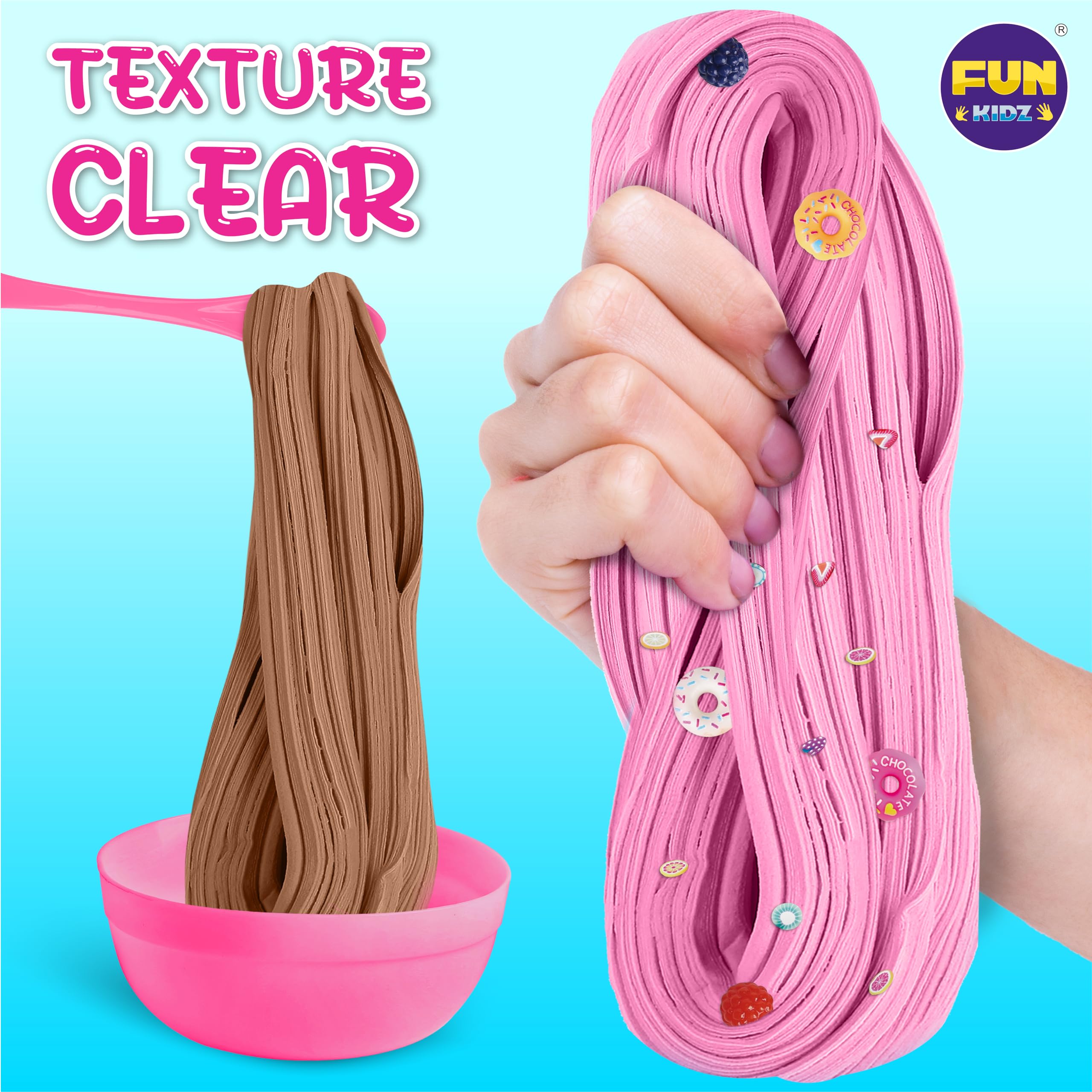Fun Kidz Gift Butter Slime Kit candy slime with sprinkles for playful textures