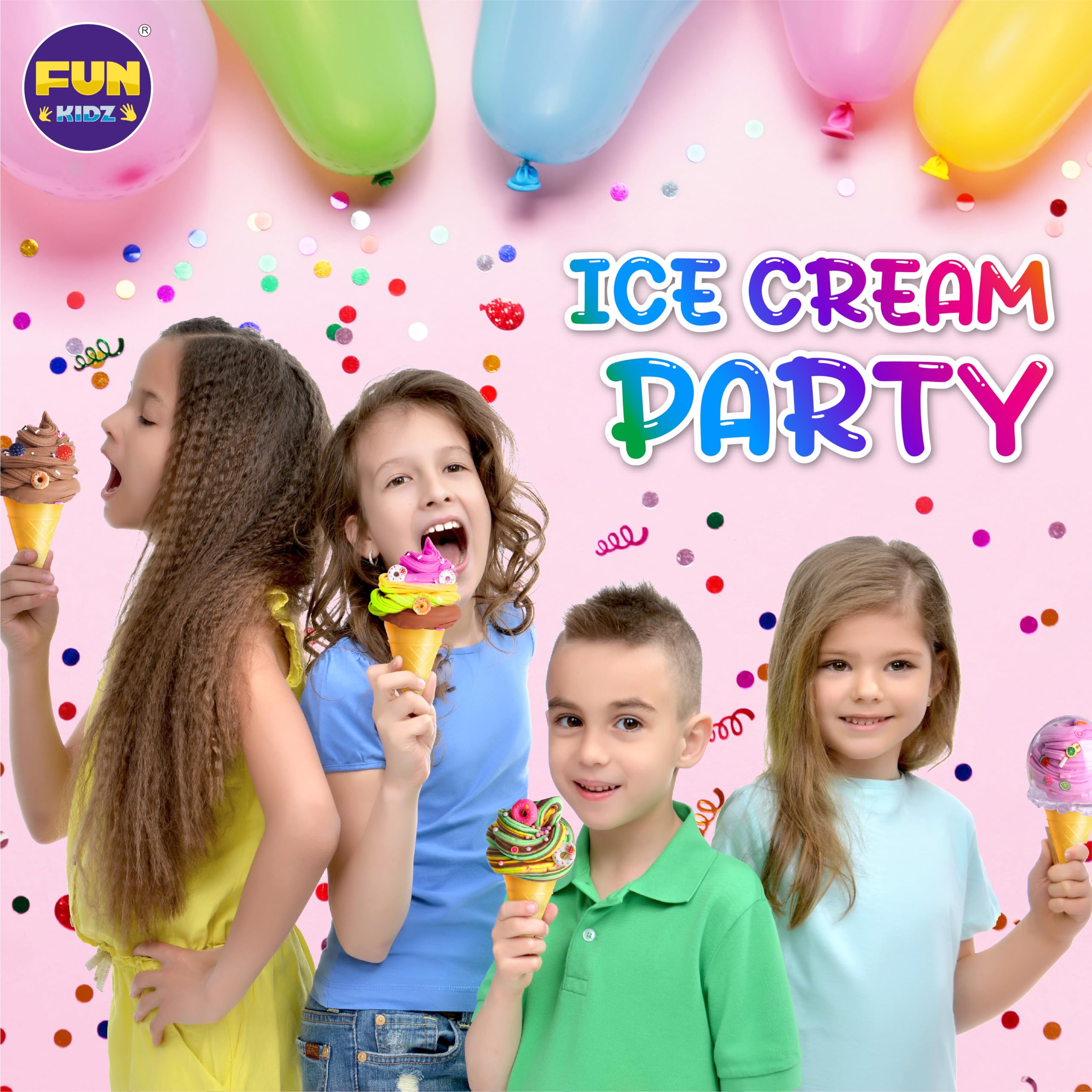 Fun Kidz Gift Butter Slime Kit party ready set for girls ages 8 12