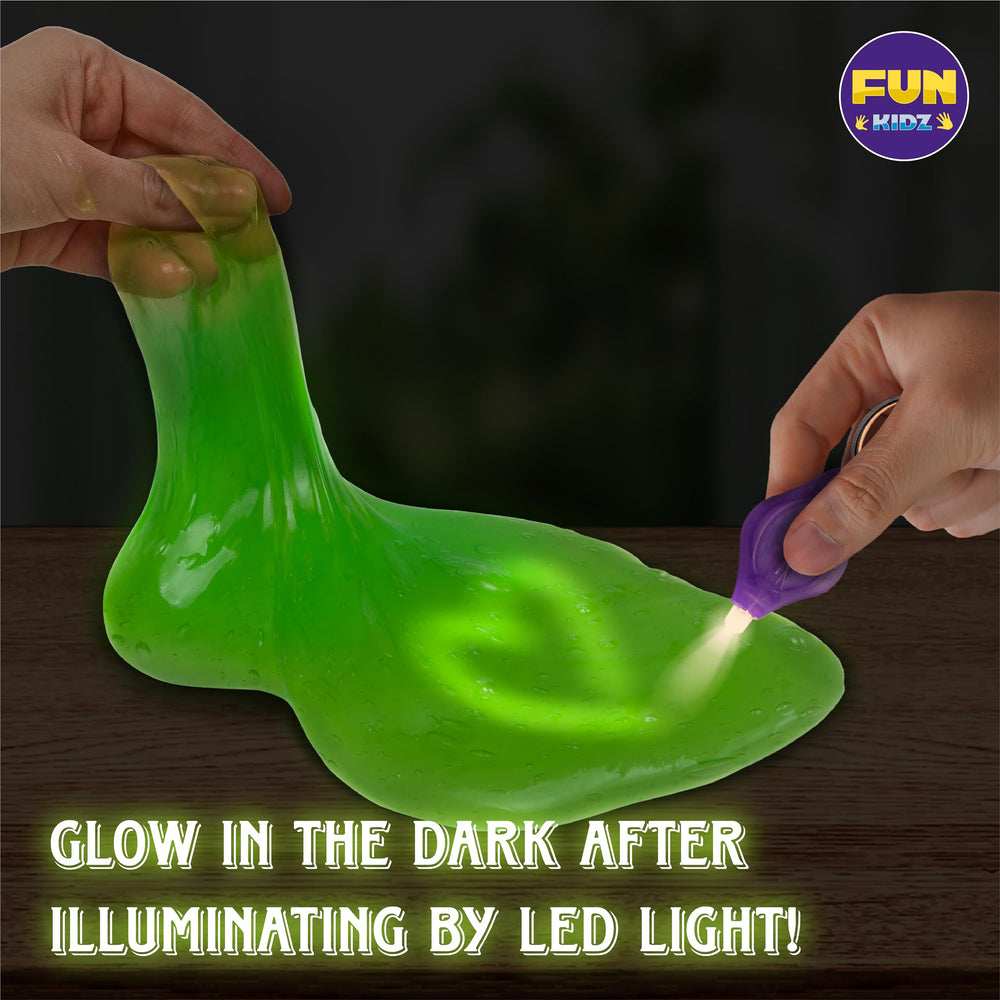 FunKidz glow slime beads and glitter pack add sparkle for customization