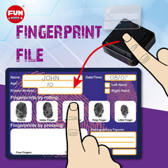 FUN KIDZ ink pad makes clear fingerprint impressions for records