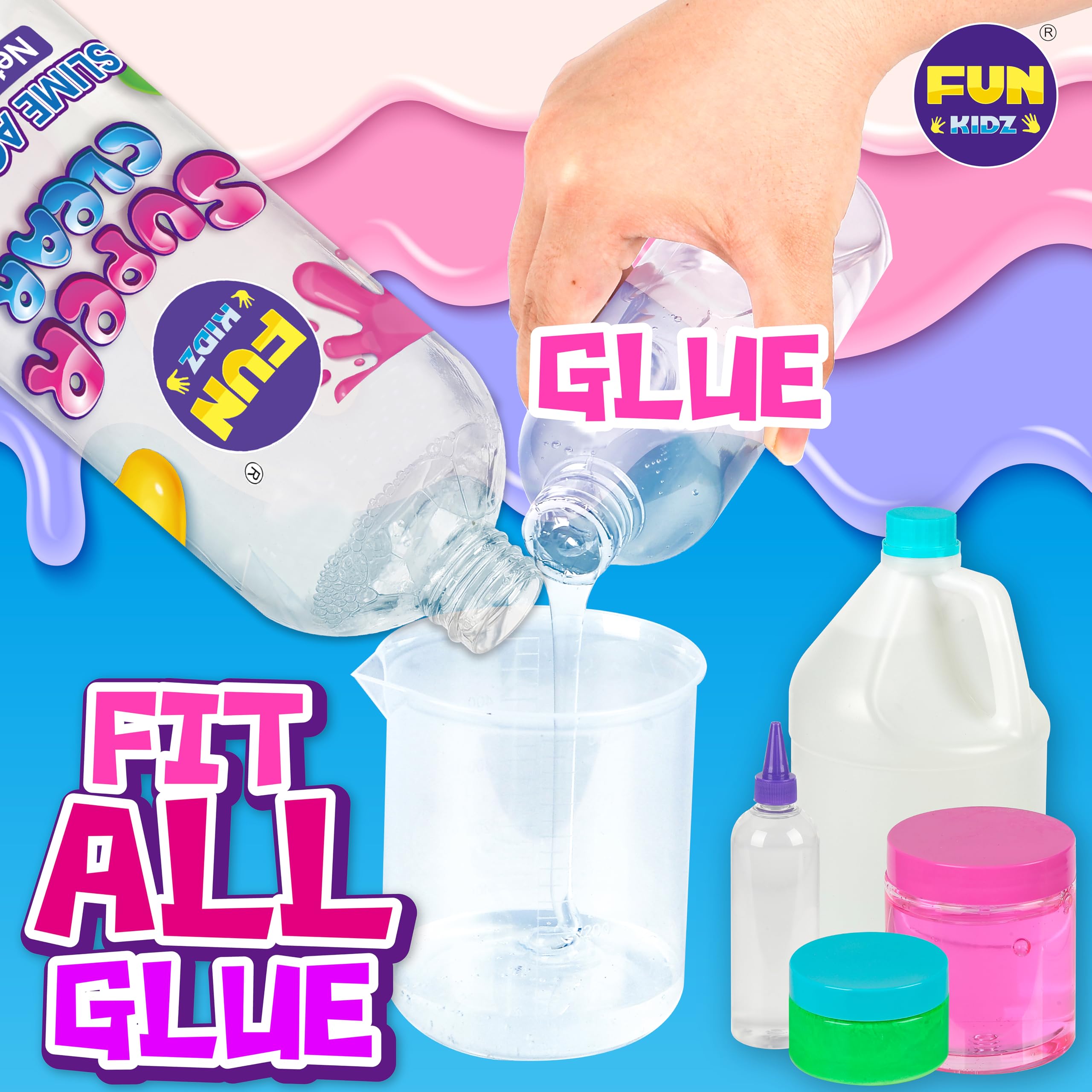 FUN KIDZ measuring-cup-500ml highlights precise measurements for easy slime batches.