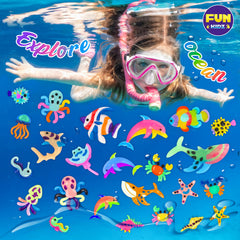 FUN KIDZ 16-ocean-mold tray ready for creative sea creature sculptures.