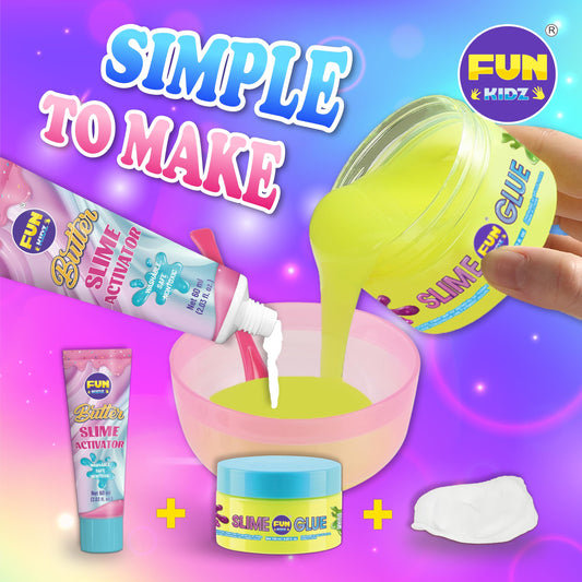 FUN KIDZ scented color glue bottles for vibrant slime crafting