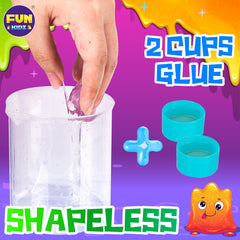 FUN KIDZ slime-stirring-action shows kid-friendly mixing with a comfortable grip.