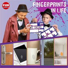 FUN KIDZ transparent stickers help label and sort chosen fingerprints