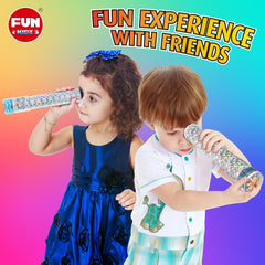 Fun Kidz gift-ready kit for birthdays with two kaleidoscopes and accessories