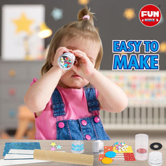 Fun Kidz Kaleidoscope Kit prism splits light into spectrum for curious science exploration