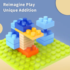 Fun Little Toys ABS durable bricks emphasize safe, reusable play for kids.