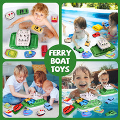 FUN LITTLE TOYS bath-time scene with toys in water for cool play