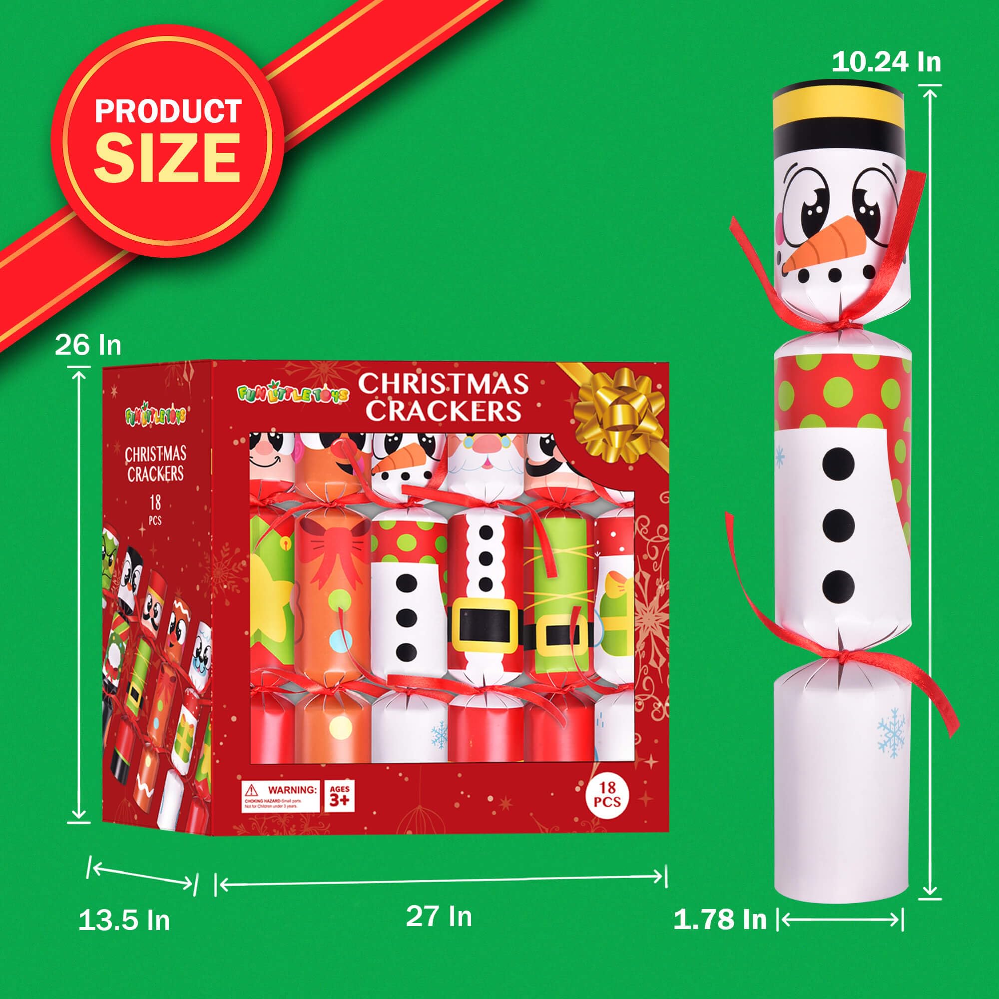 FUN LITTLE TOYS Christmas crackers ideal for both kids and adults.