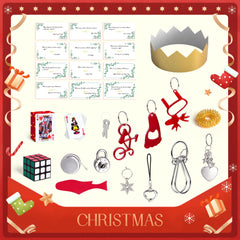 FUN LITTLE TOYS Christmas cracker with party hat for playful celebrations