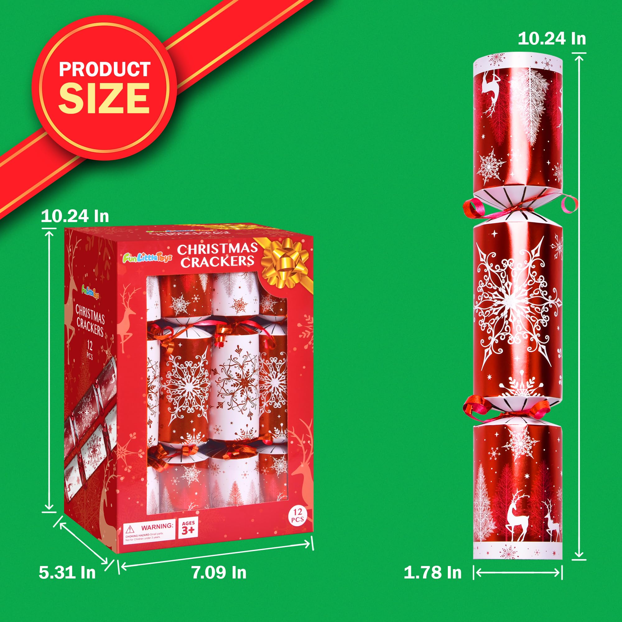 FUN LITTLE TOYS Christmas dinner table setup enhances festive decor