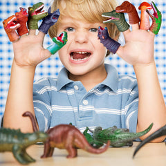 Fun Little Toys Ankylosaurus puppet snug-fit for little fingers.