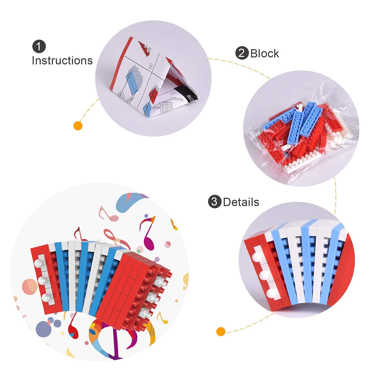 FUN LITTLE TOYS crafted instrument blocks highlighting detailed design