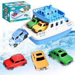 Fun Little Toys floating ferry bath toy for imaginative bath time adventures.