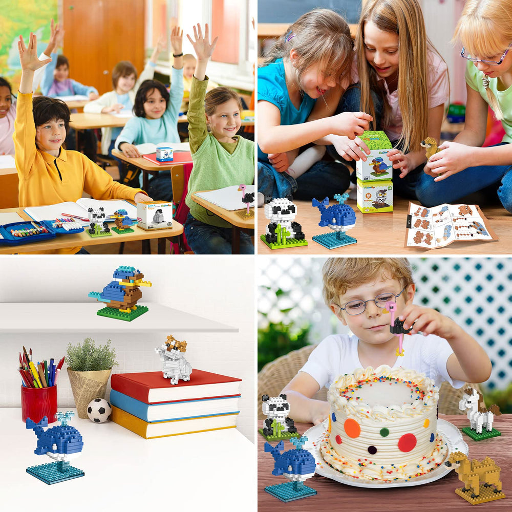 FUN LITTLE TOYS panda model building block encourages steady assembly and concentration.
