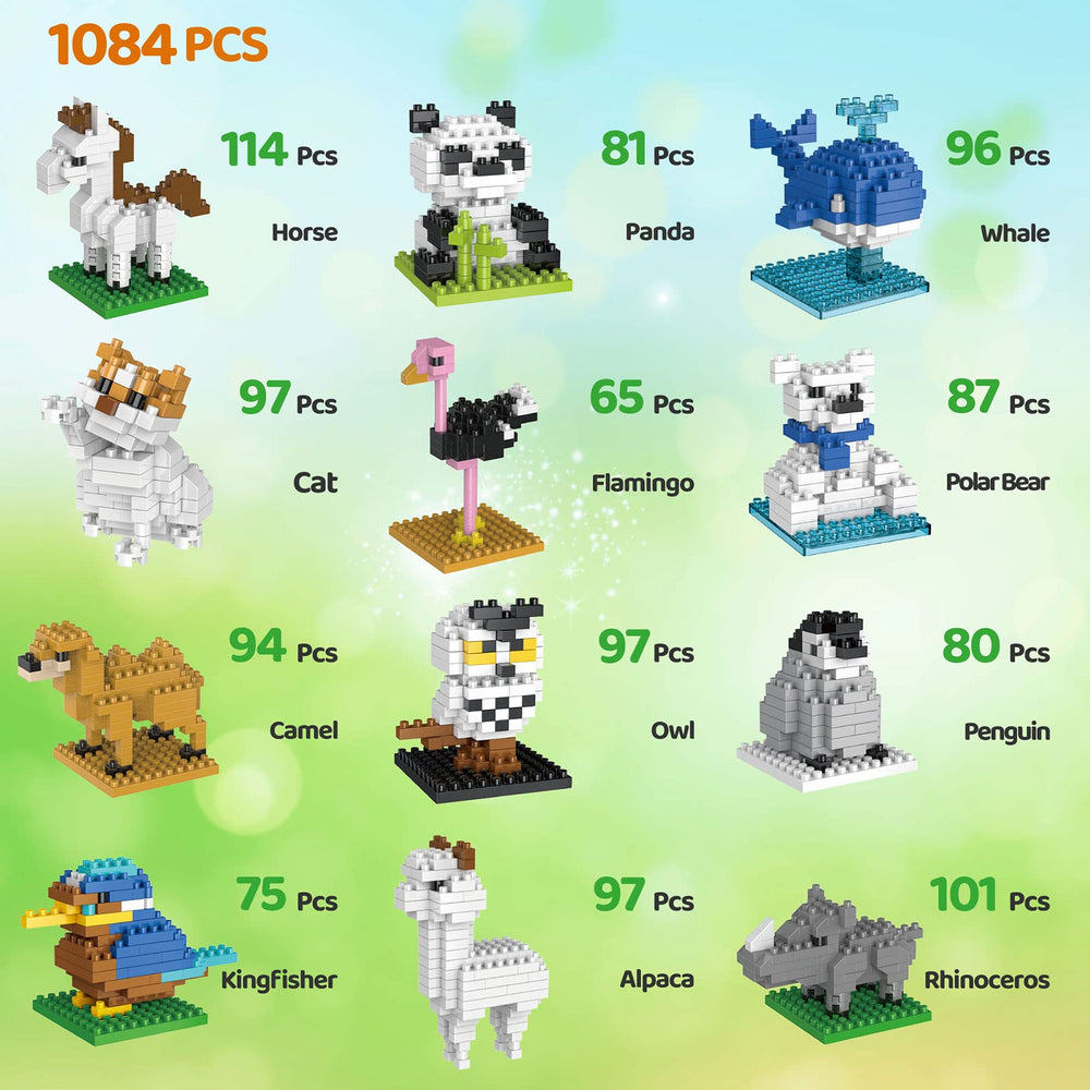 FUN LITTLE TOYS penguin model building block enhances pattern recognition and playtime fun.