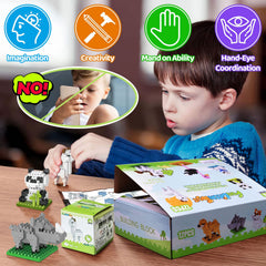 FUN LITTLE TOYS whale model building block supports storytelling and spatial awareness.