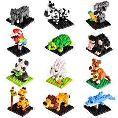 Fun Little Toys chimpanzee blocks for creative play and fine motor skills.