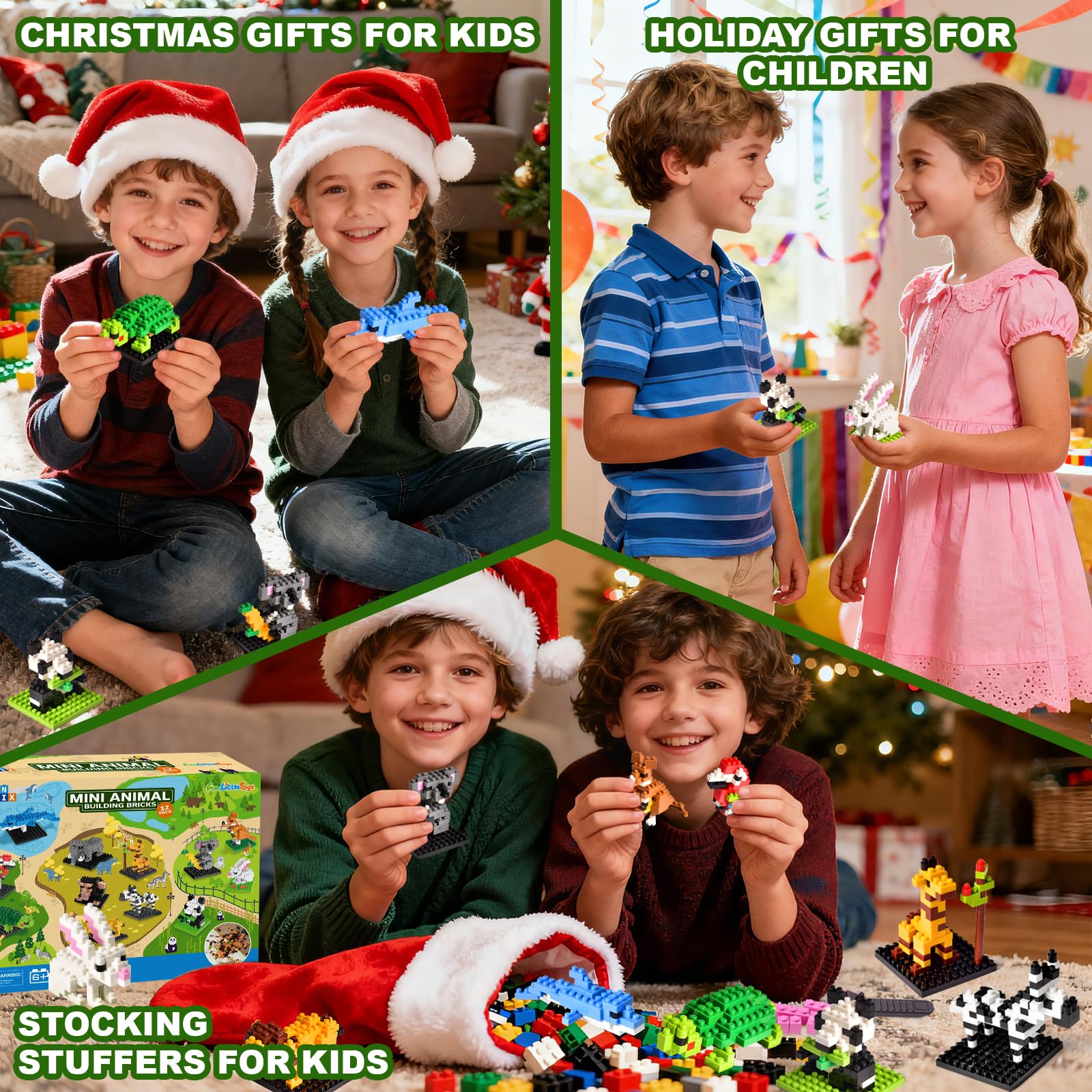 Fun Little Toys panda blocks spark storytelling and concentration.