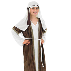 Fun Shack Brown-striped jacket detail highlights classic nativity styling for school plays.