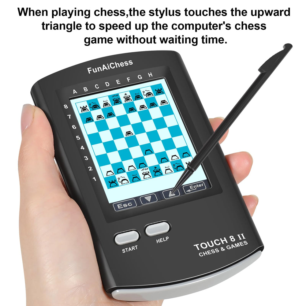 FunAiChess includes stylus for precise moves and comfortable interaction.