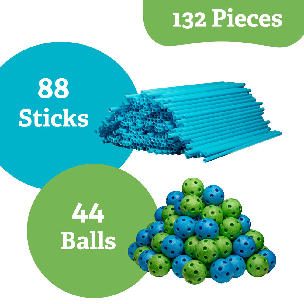 FUNbelievable fort kit balls enabling versatile connections and designs