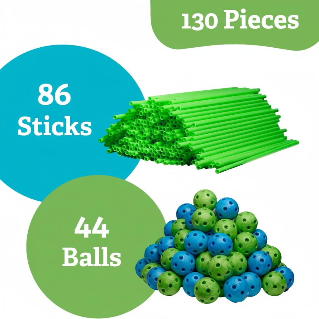 Funbelievable connector-balls close-up highlights versatile connectors for creative structures.