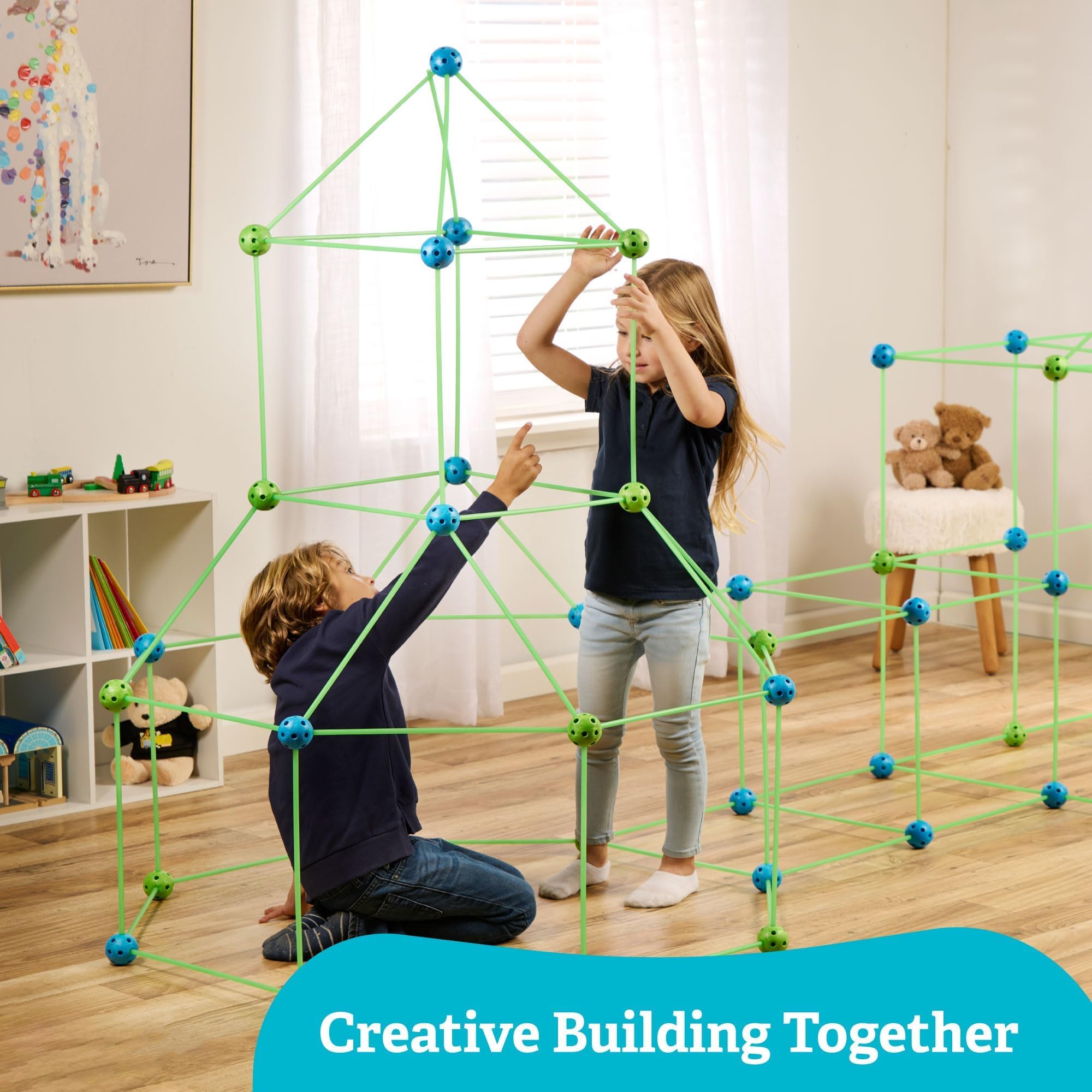 Funbelievable storage-ready kit with pieces neatly organized after play.