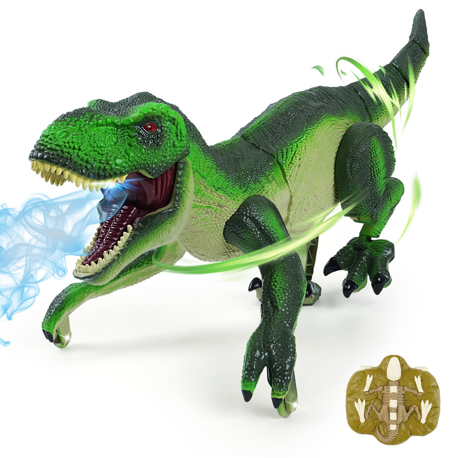 Funbud RC dinosaur walking action for interactive pretend play