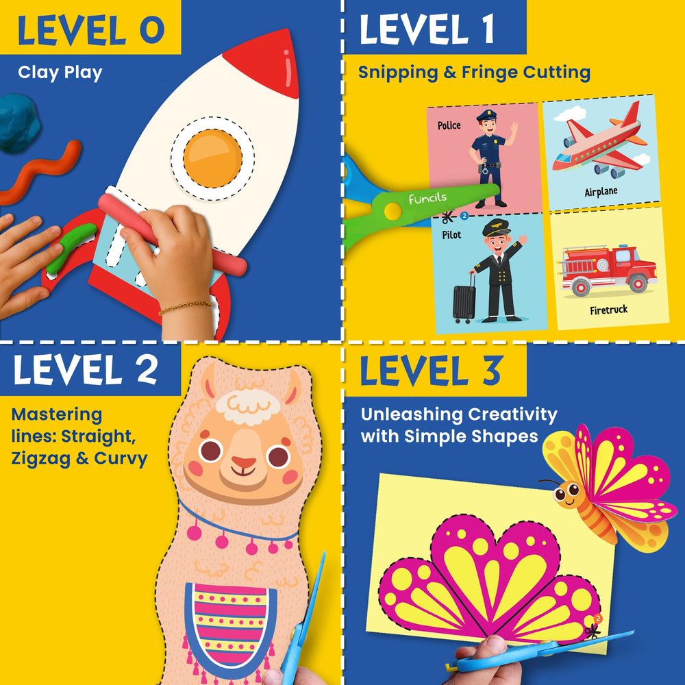 Funcils air-dry clay colors for tactile creativity and play