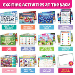 Funcils Seek and Find home or classroom mats promote focus during quiet play