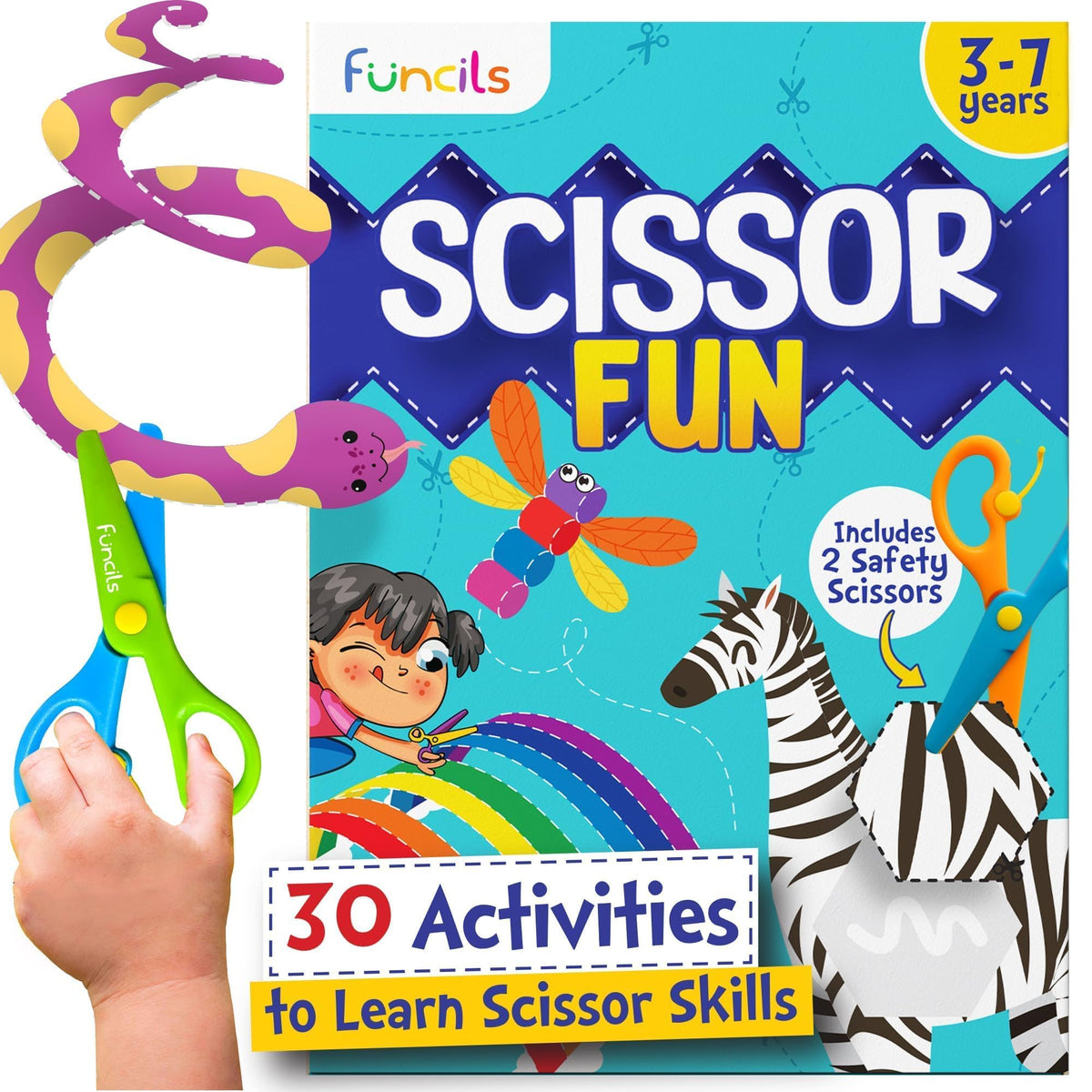 Funcils toddler scissor skills kit cover inviting creative play and skill-building
